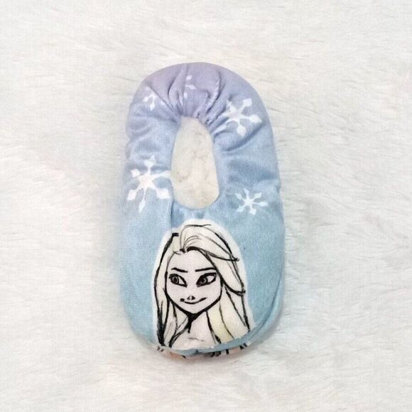 Girl's Toddler "FROZEN" Slip-On Faux Fur Slippers (Size 2T-3T) Multicolo… - Picture 2 of 6